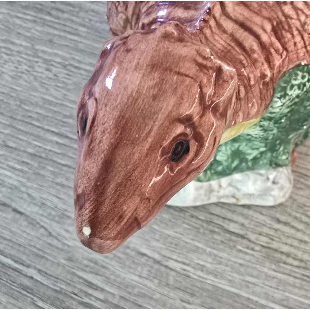 Rare!, Ceramic Vintage Dinosaur Planter Cool, Rare! Anklylosaurus 1993 - Picture 8 of 16